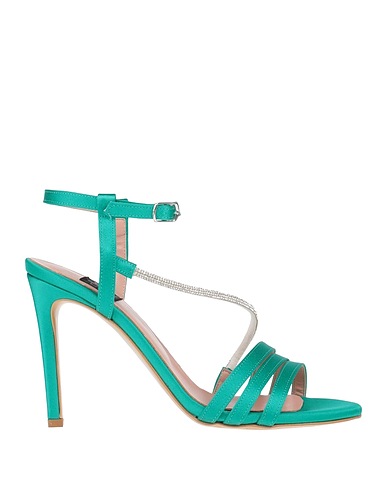 ISLO ISABELLA LORUSSO Sandals Emerald green Textile fibers