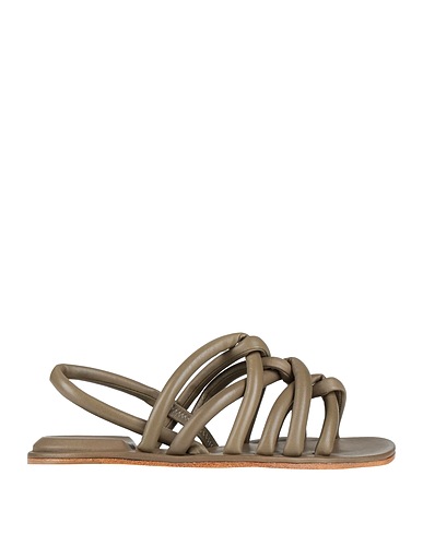 OFFICINE CREATIVE ITALIA Sandals Military green Soft Leather