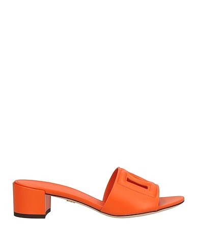 DOLCE&GABBANA Sandals Orange Calf hair