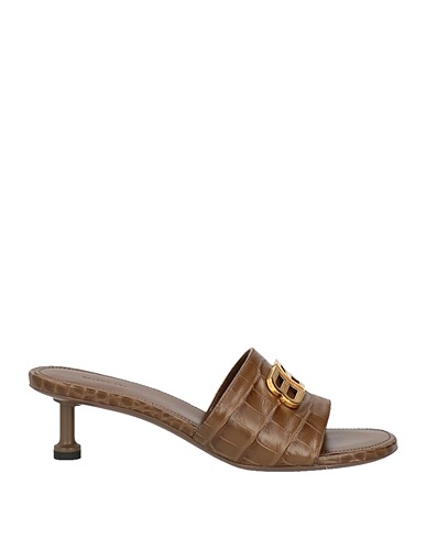 BALENCIAGA Sandals Khaki Calfskin