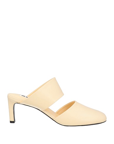 JIL SANDER Mules and clogs Cream Calfskin