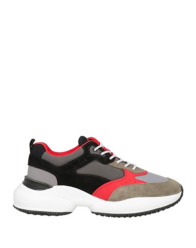 HOGAN Sneakers Grigio Pelle, Fibre tessili