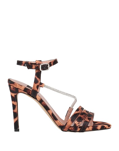 ISLO ISABELLA LORUSSO Sandals Camel Textile fibers