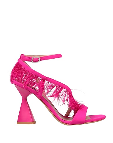 ISLO ISABELLA LORUSSO Sandals Fuchsia Lycra®, Feathers