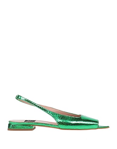 ISLO ISABELLA LORUSSO Sandals Emerald green Textile fibres