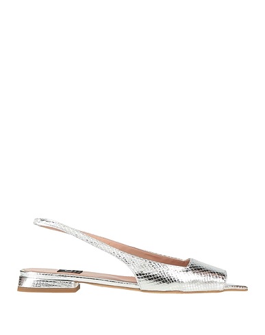 ISLO ISABELLA LORUSSO Sandals Silver Textile fibres