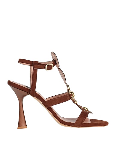 ISLO ISABELLA LORUSSO Sandals Brown Textile fibres