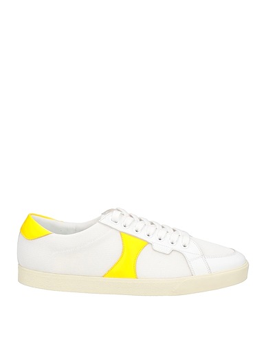 CELINE Sneakers Weiß Leder, Gewebefasern