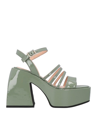 NODALETO Sandali Verde salvia Pelle