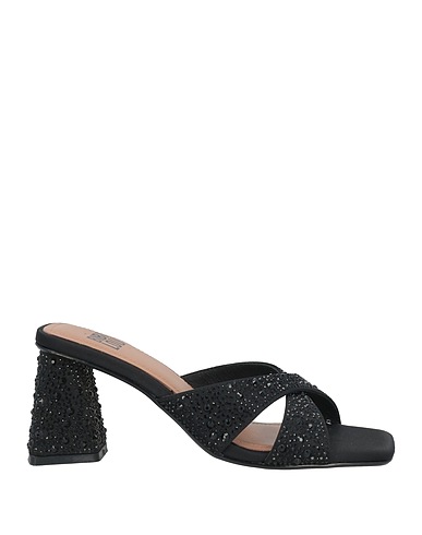 BIBI LOU Sandals Black Textile fibers