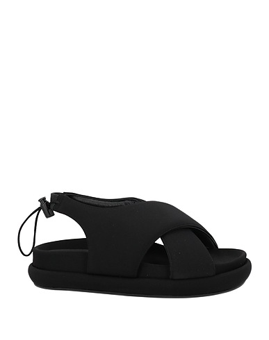GIA BORGHINI Sandals Black Textile fibres