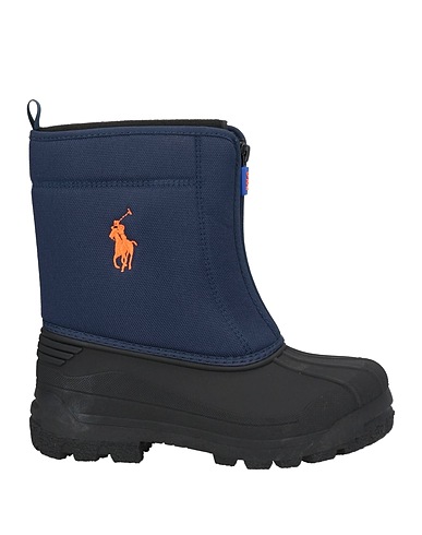 POLO RALPH LAUREN Ankle boot Navy blue Textile fibres