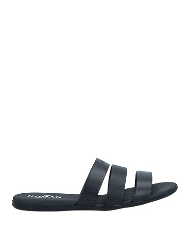 HOGAN Sandals Black Soft Leather