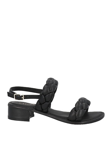 CAFèNOIR Sandals Black Soft Leather