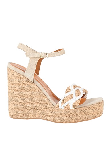 ISLO ISABELLA LORUSSO Espadrilles Beige Leather, Textile fibres