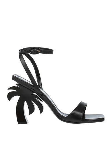 PALM ANGELS Sandals Black Soft Leather