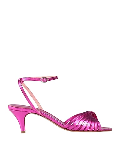 ANNA F. サンダル FUCSIA 革(なめし加工)