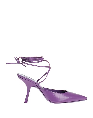 BY FAR Pumps Violett Leder