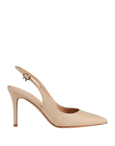 GIANVITO ROSSI Court Beige Soft Leather
