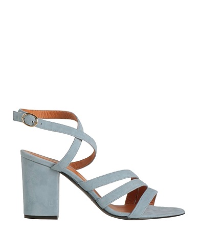 VIA ROMA 15 Sandals Sky blue Leather