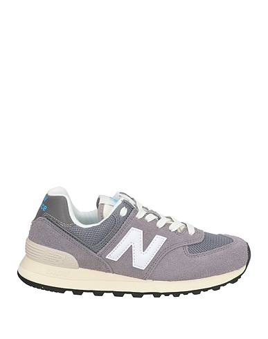NEW BALANCE Sneakers Grey Leather, Textile fibres