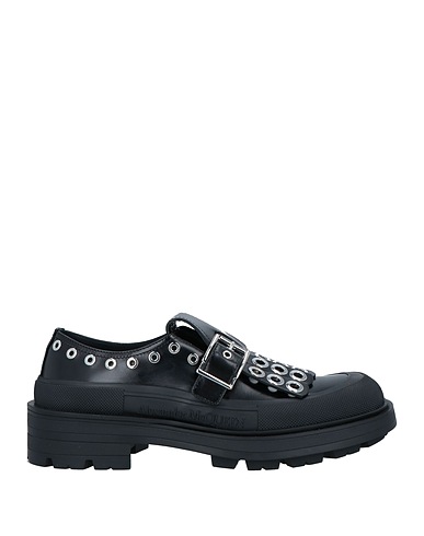 MCQUEEN Loafers Black Leather