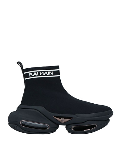 BALMAIN Sneakers Black 80% Polyester, 20% Elastane