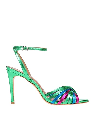 CARTECHINI Sandali Verde Pelle