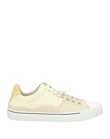 MAISON MARGIELA Sneakers Pastel yellow Leather, Textile fibers