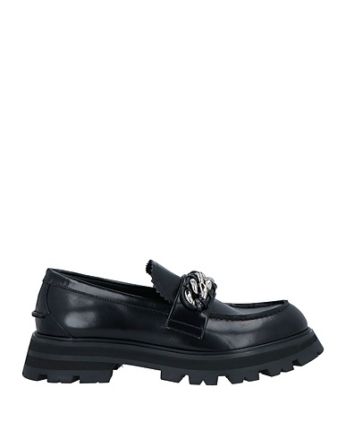 MCQUEEN Loafers Black Soft Leather