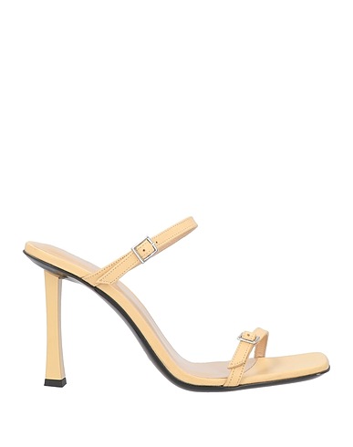 BY FAR Sandales Beige Cuir