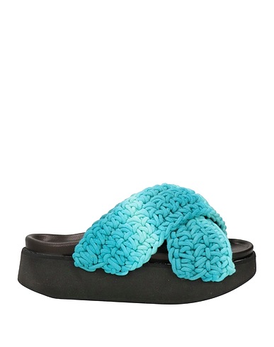 INUIKII Sandals Turquoise Textile fibres