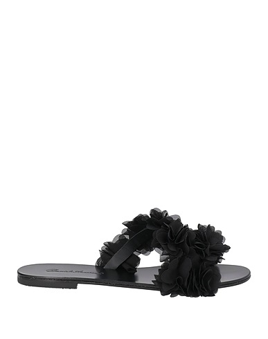 DANIELE ANCARANI Sandals Black Textile fibres