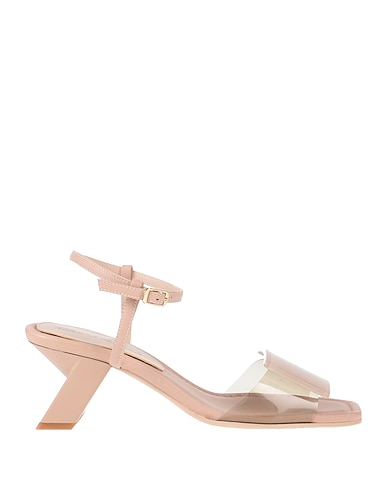DANIELE ANCARANI Sandals Blush Soft Leather, Plastic