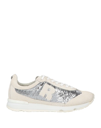 RUCOLINE Sneakers Off white Soft Leather, Textile fibres