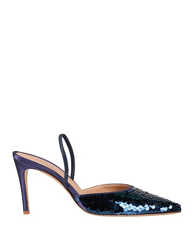 ROBERTO FESTA Mules and clogs Navy Textile fibers