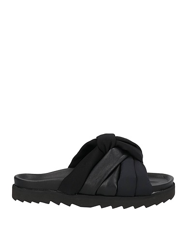 INUIKII Sandalen Schwarz Gewebefasern
