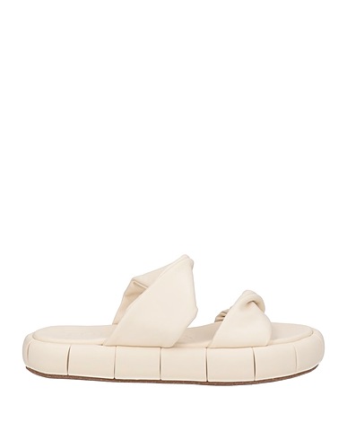 THEMOIRÈ Sandals Off white Textile fibres