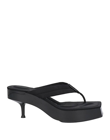 ALEXANDER WANG Flip flops Black Textile fibres