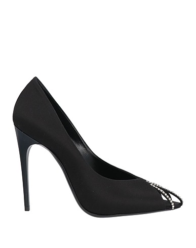 SAINT LAURENT Pump Black Textile fibers