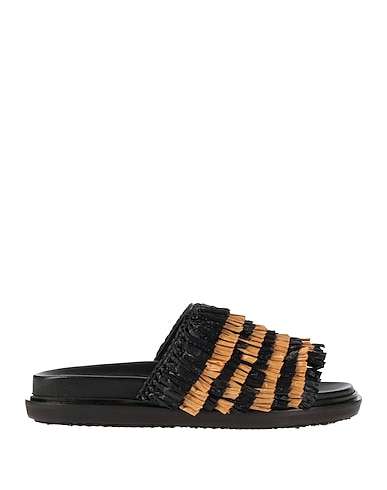 MARNI Sandals Black Textile fibers