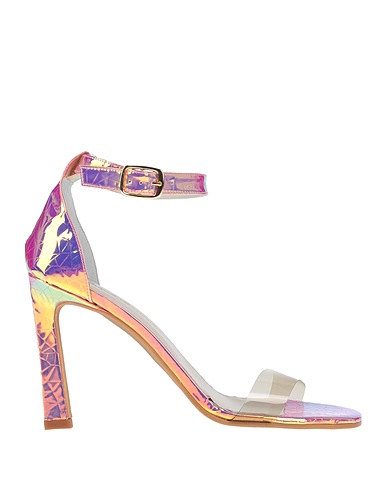 DANIELE ANCARANI Sandalen Rosa Leder, Plastik
