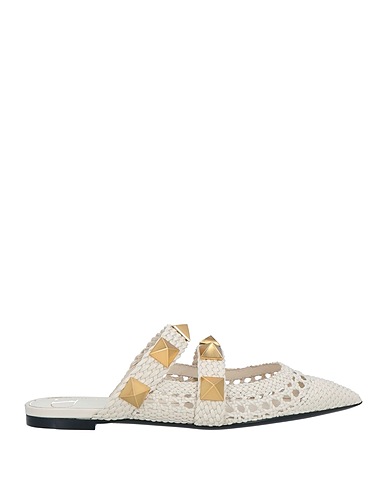 VALENTINO GARAVANI Mules and clogs Ivory Soft Leather