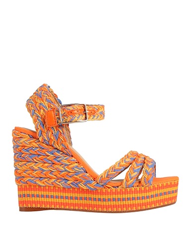 CASTAÑER Sandals Orange Textile fibres