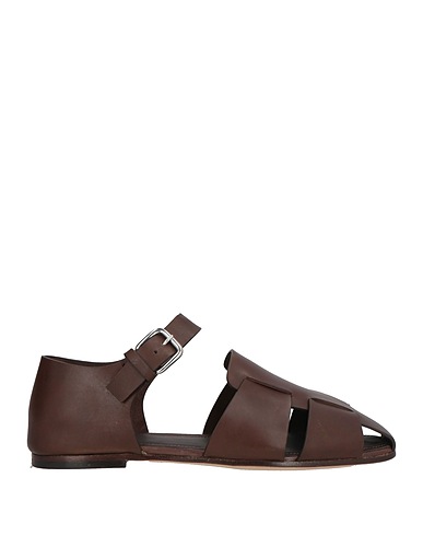 OFFICINE CREATIVE ITALIA Sandals Chocolate brown Soft Leather