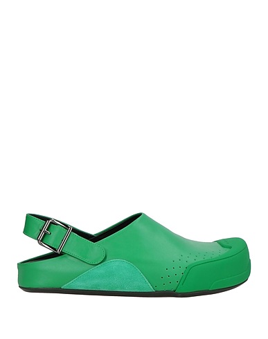MARNI Mule e zoccoli Verde smeraldo Pelle