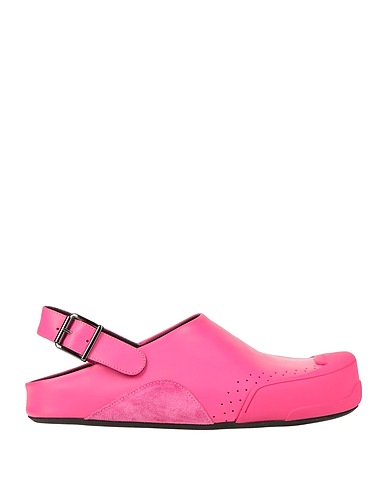 MARNI Mules and clogs Magenta Leather