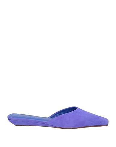 LIVIANA CONTI Mules and clogs Purple 100% Leather