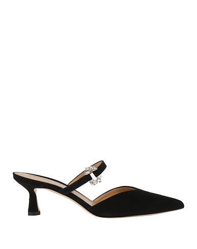 ALDO CASTAGNA Mules and clogs Black Leather