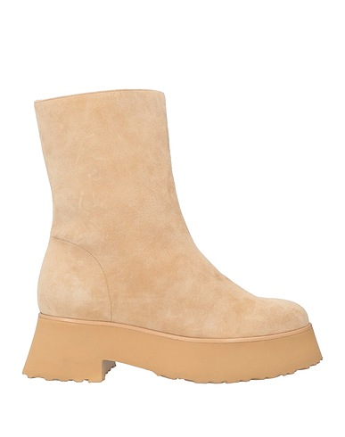 ALDO CASTAGNA Ankle boot Beige Leather